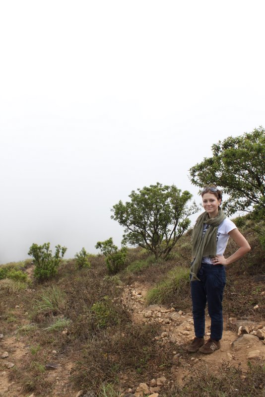 The clouds were below us.